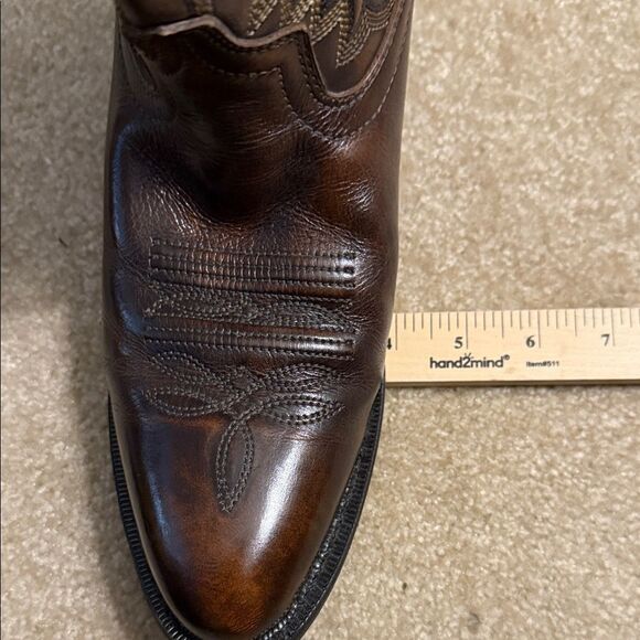 Laredo Dark Brown Leather  upper Boots sz men’s 9D - Picture 9 of 10